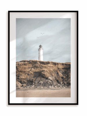 Plakat Latarnia morska w ramie aluminiowej