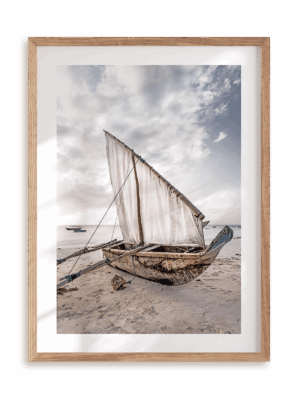 Plakat Bezludna wyspa w ramie drewnianej