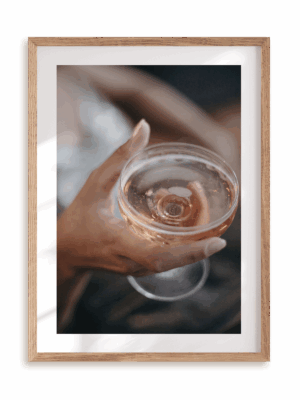 Plakat Toast w ramie drewnianej