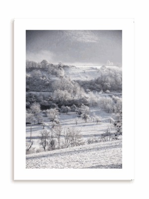 Plakat Zimowe pola bez ramy