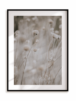 Plakat Beżowa atmosfera w ramie aluminiowej