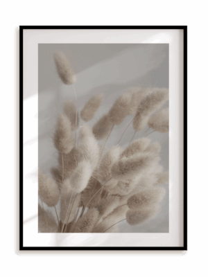 Plakat Puchaty bukiet w ramie aluminiowej