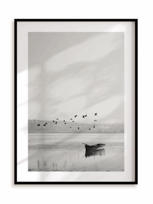 Plakat Cisza w ramie aluminiowej