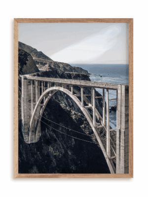 Plakat Most w Monterey w ramie drewnianej