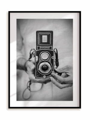 Plakat Vintage camera w ramie aluminiowej
