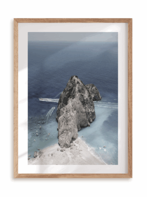 Plakat Przylądek w ramie drewnianej