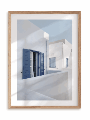 Plakat Gdzieś w Grecji w ramie drewnianej