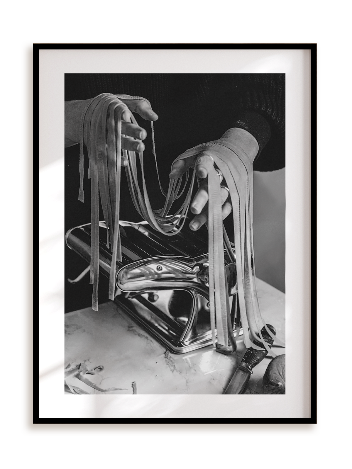 Plakat Robimy makaron w ramie aluminiowej