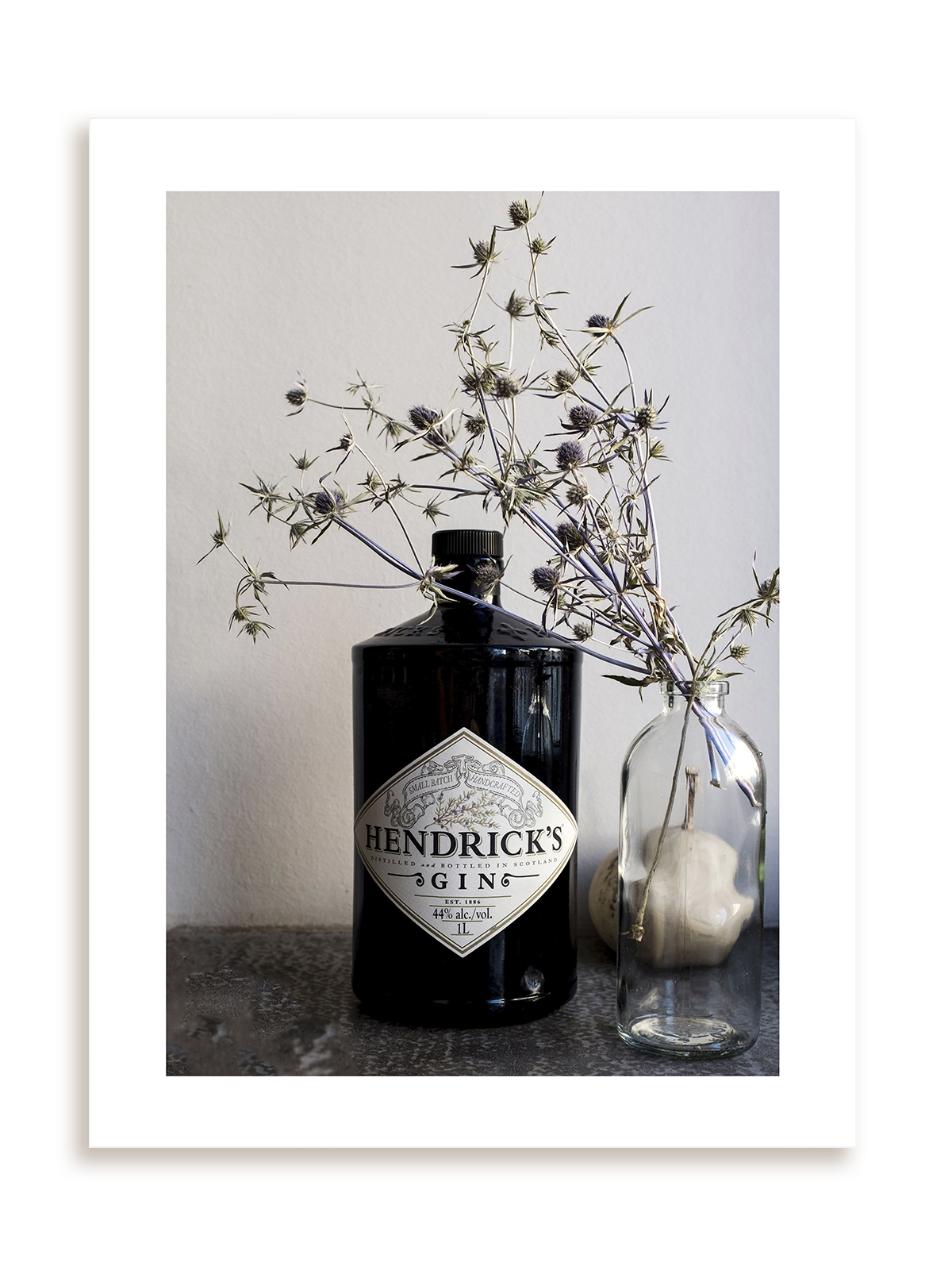 Plakat Kompozycja z Ginem bez ramy