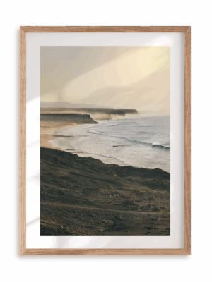 Plakat Wieczorny przypływ w ramie drewnianej