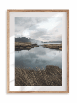 Plakat Gorące źródła w ramie drewnianej