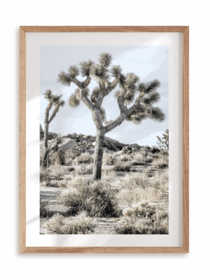 Plakat Joshua Tree w ramie drewnianej