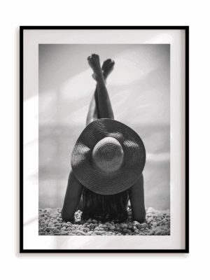 Plakat Plażowanie w ramie aluminiowej