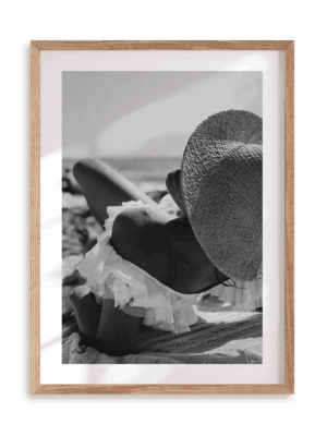 Plakat Muśnięcie słońca w ramie drewnianej