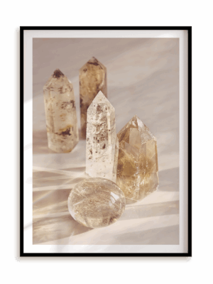Plakat Kryształy w ramie aluminiowej