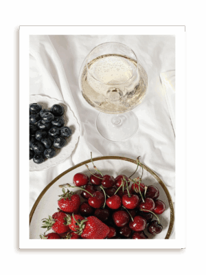 Plakat Wine and fruits bez ramy