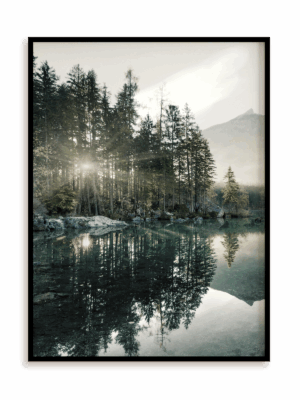 Plakat Magiczny las w ramie aluminiowej