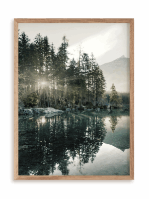 Plakat Magiczny las w ramie drewnianej