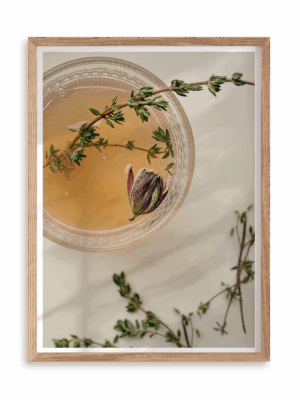 Plakat Soft drink w ramie drewnianej