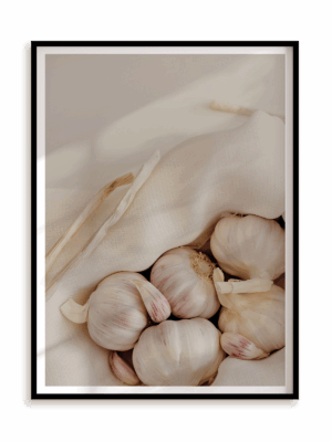 Plakat Soft garlic w ramie aluminiowej