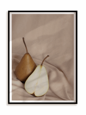 Plakat Soft pears w ramie aluminiowej