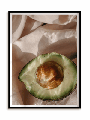 Plakat Soft avocado w ramie aluminiowej