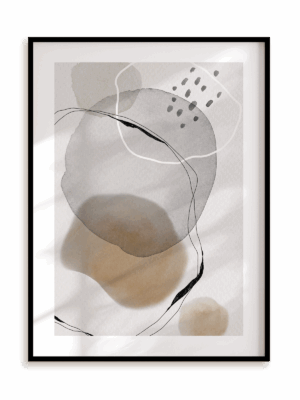 Plakat Geometryczny pomysł w ramie aluminiowej