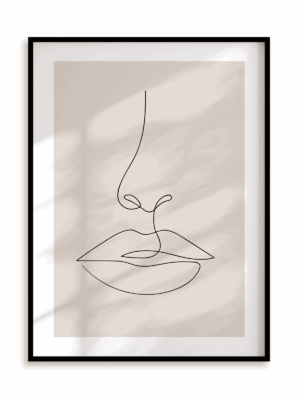 Plakat Wyraz twarzy w ramie aluminiowej