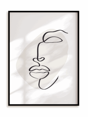 Plakat Linearny cień w ramie aluminiowej