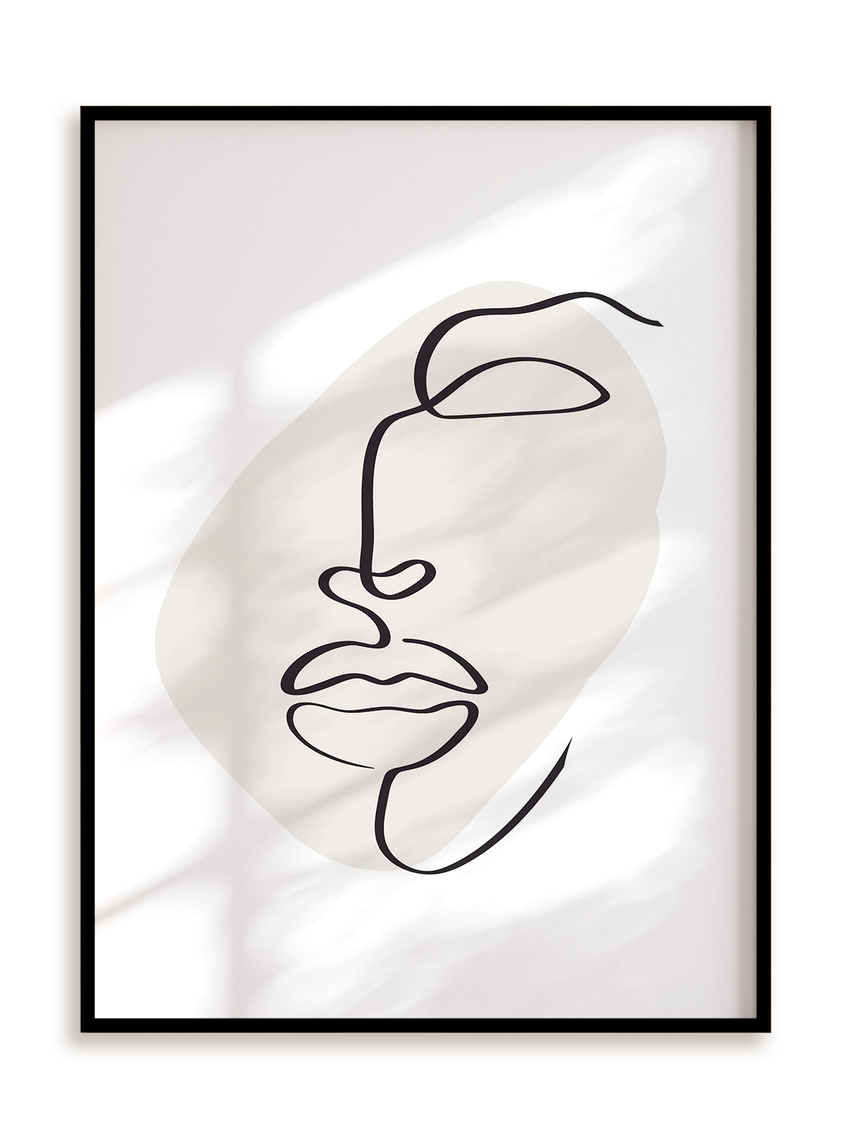 Plakat Linearny cień w ramie aluminiowej