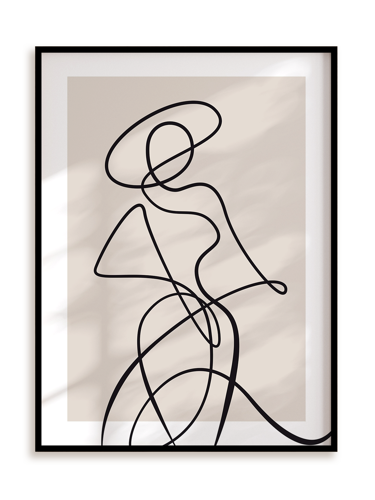 Plakat Dama w kapeluszu w ramie aluminiowej