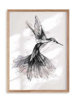 Plakat Rajski ptak w ramie drewnianej