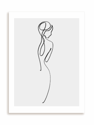 Plakat Zarys kobiecości bez ramy