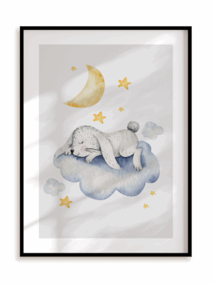 Plakat Nie budźmy maleństwa w ramie aluminiowej