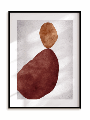 Plakat Balansujący duet w ramie aluminiowej