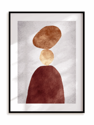 Plakat Balansujące trio w ramie aluminiowej