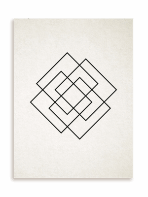 Plakat Linie łamane bez ramy