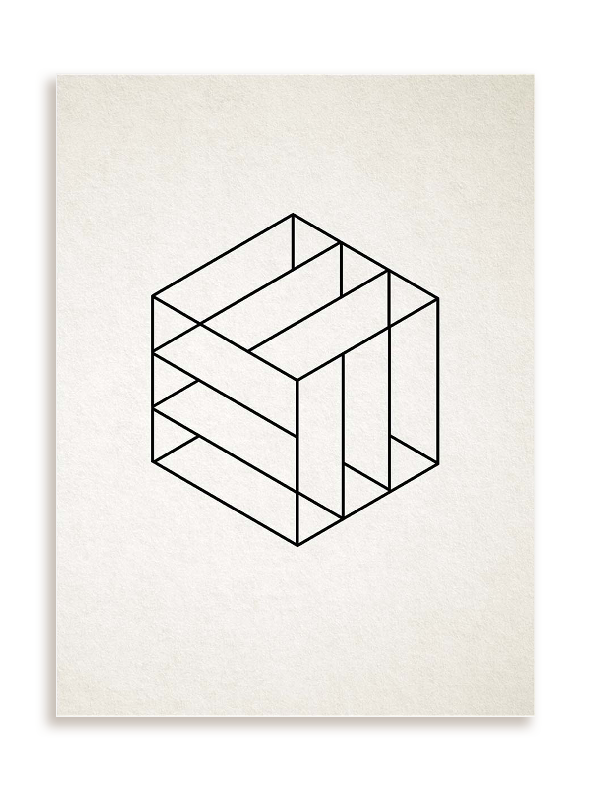 Plakat Geometryczna łamigłówka bez ramy