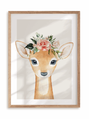 Plakat Panienka Sarenka w ramie drewnianej