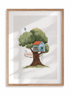 Plakat Moja kryjówka w ramie drewnianej