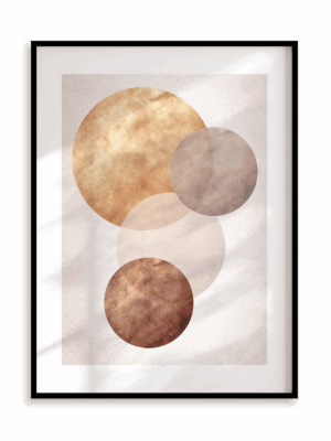 Plakat Subtelna geometria I w ramie aluminiowej