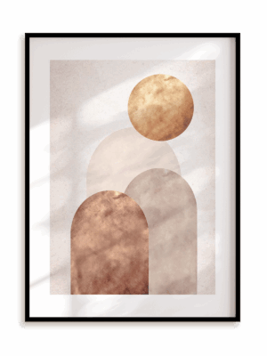 Plakat Subtelna geometria II w ramie aluminiowej