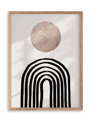 Plakat Wyrazisty styl I w ramie drewnianej