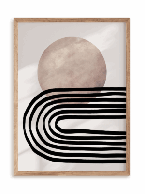 Plakat Wyrazisty styl II w ramie drewnianej