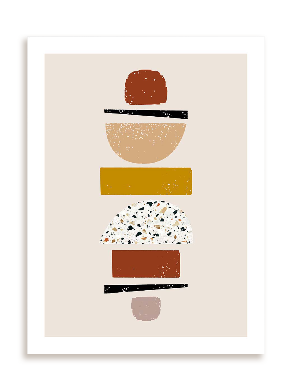 Plakat Terrazzo figure bez ramy