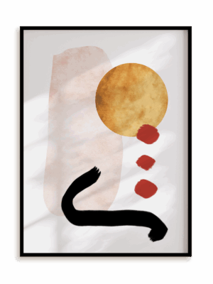 Plakat Spontaniczna geometria w ramie aluminiowej