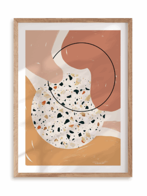 Plakat Terrazzo scene w ramie drewnianej