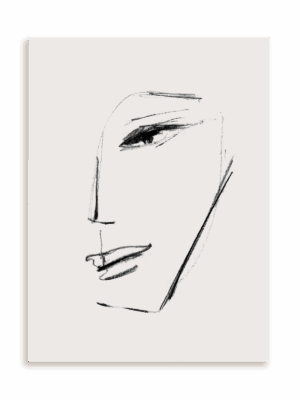 Plakat Portret bez ramy