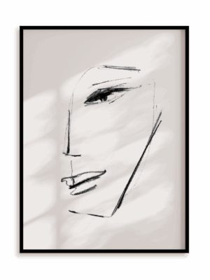 Plakat Portret w ramie aluminiowej