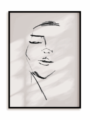 Plakat Natchnienie w ramie aluminiowej